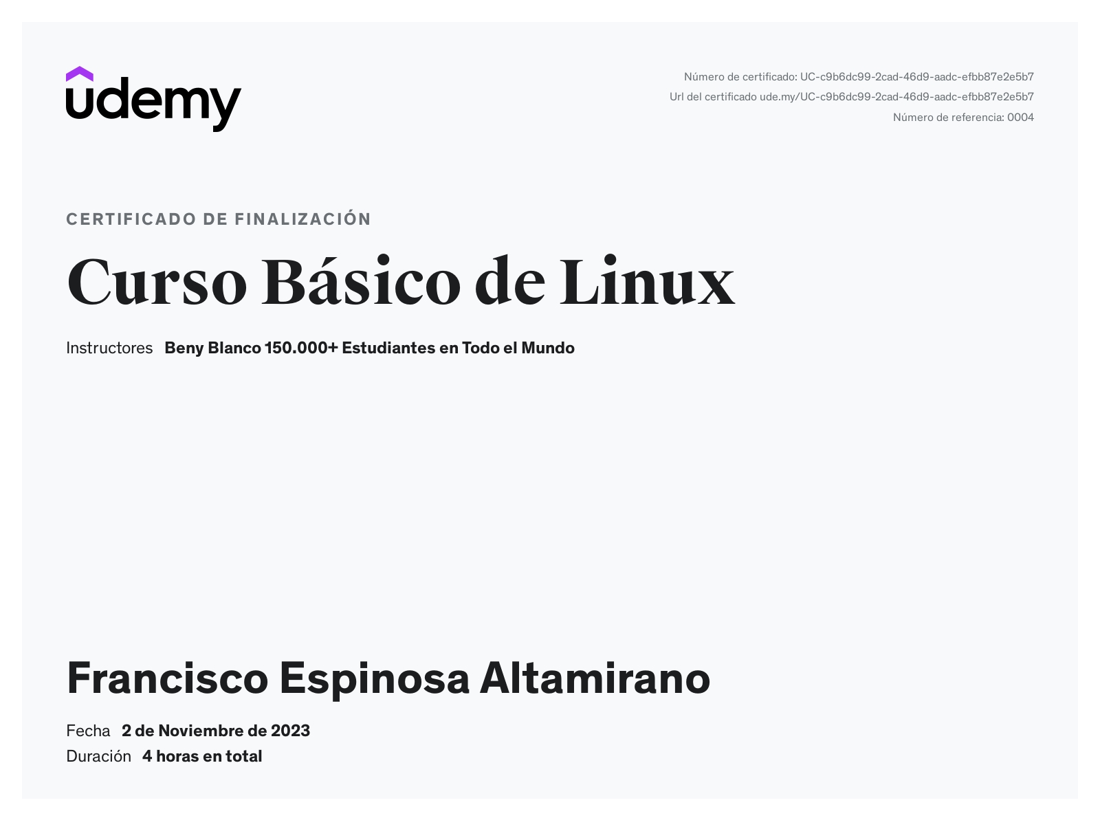 Course Linux Udemy