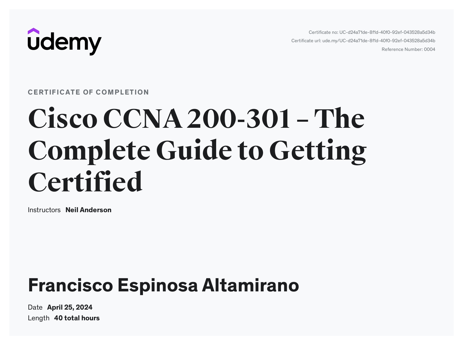 Course Networking Udemy